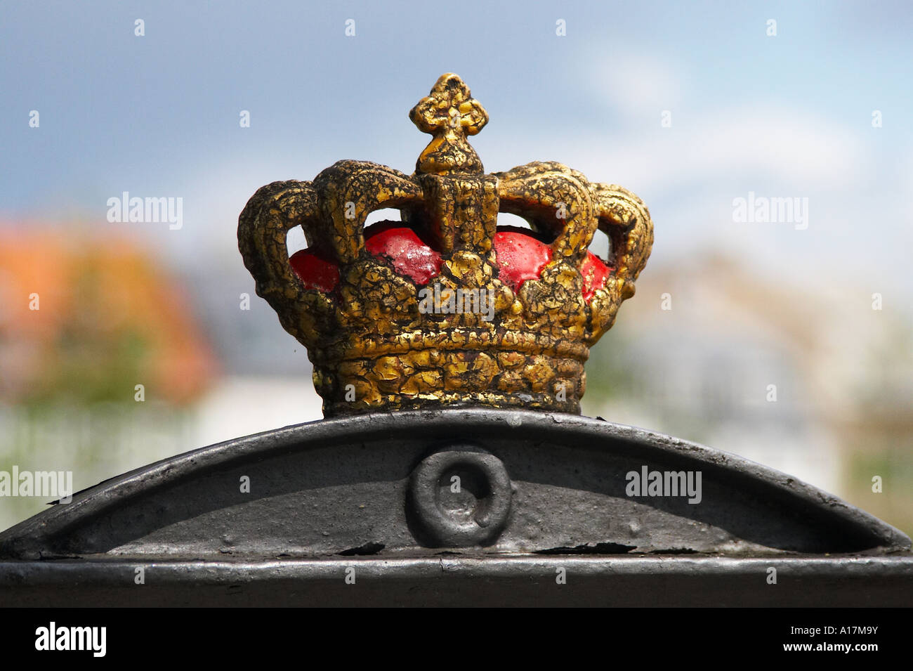 Danish Crown su un segno Foto Stock