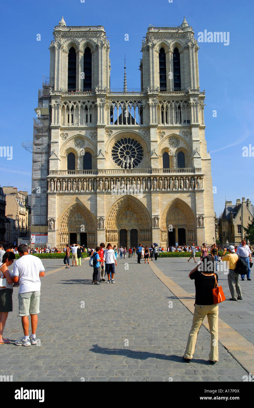 Cathedrale de Notre Dame de Paris. Foto Stock