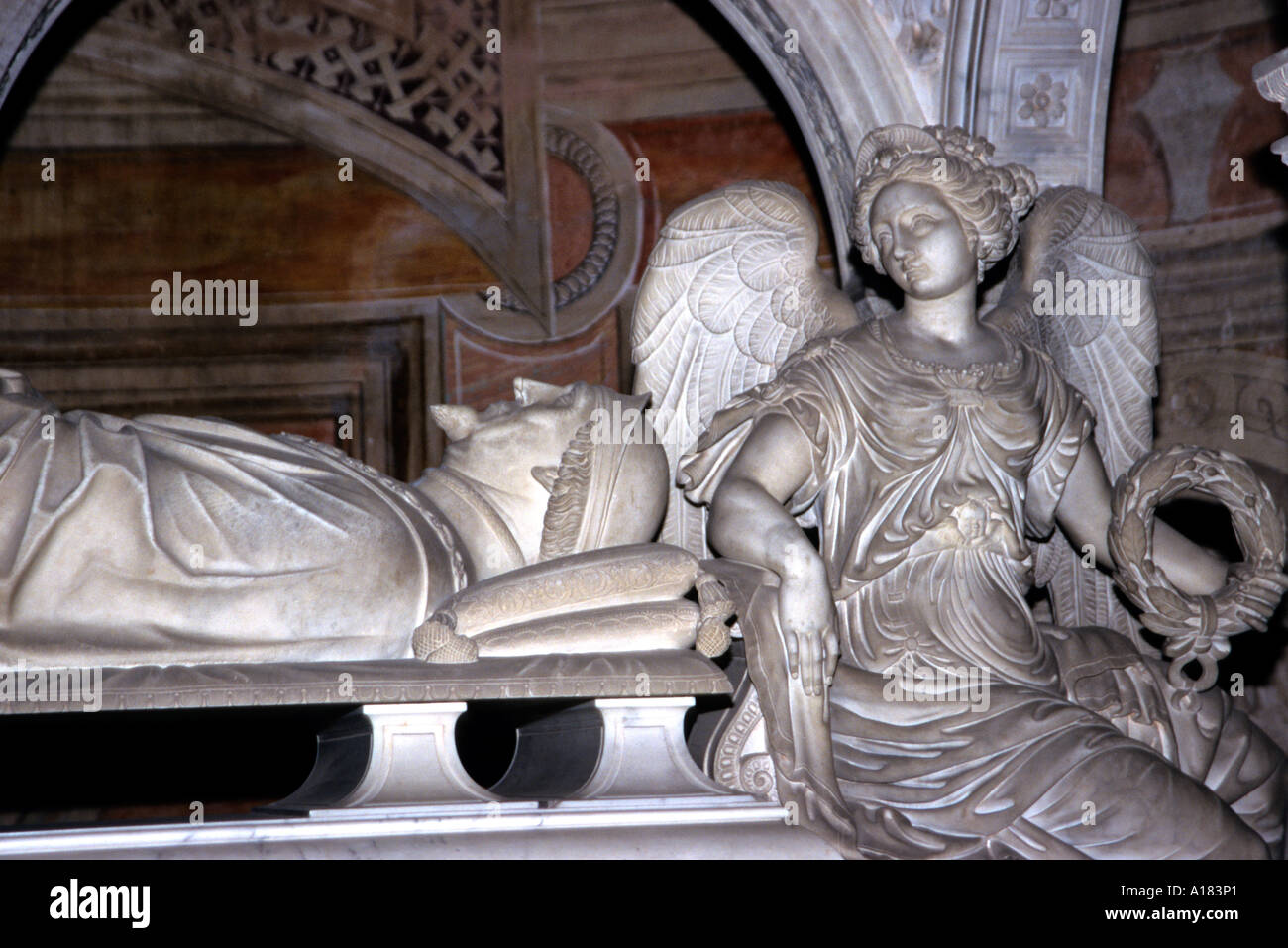 Tomba di Giangaleazzo Visconti morte Pavia Certosa Italia Italiano Foto Stock