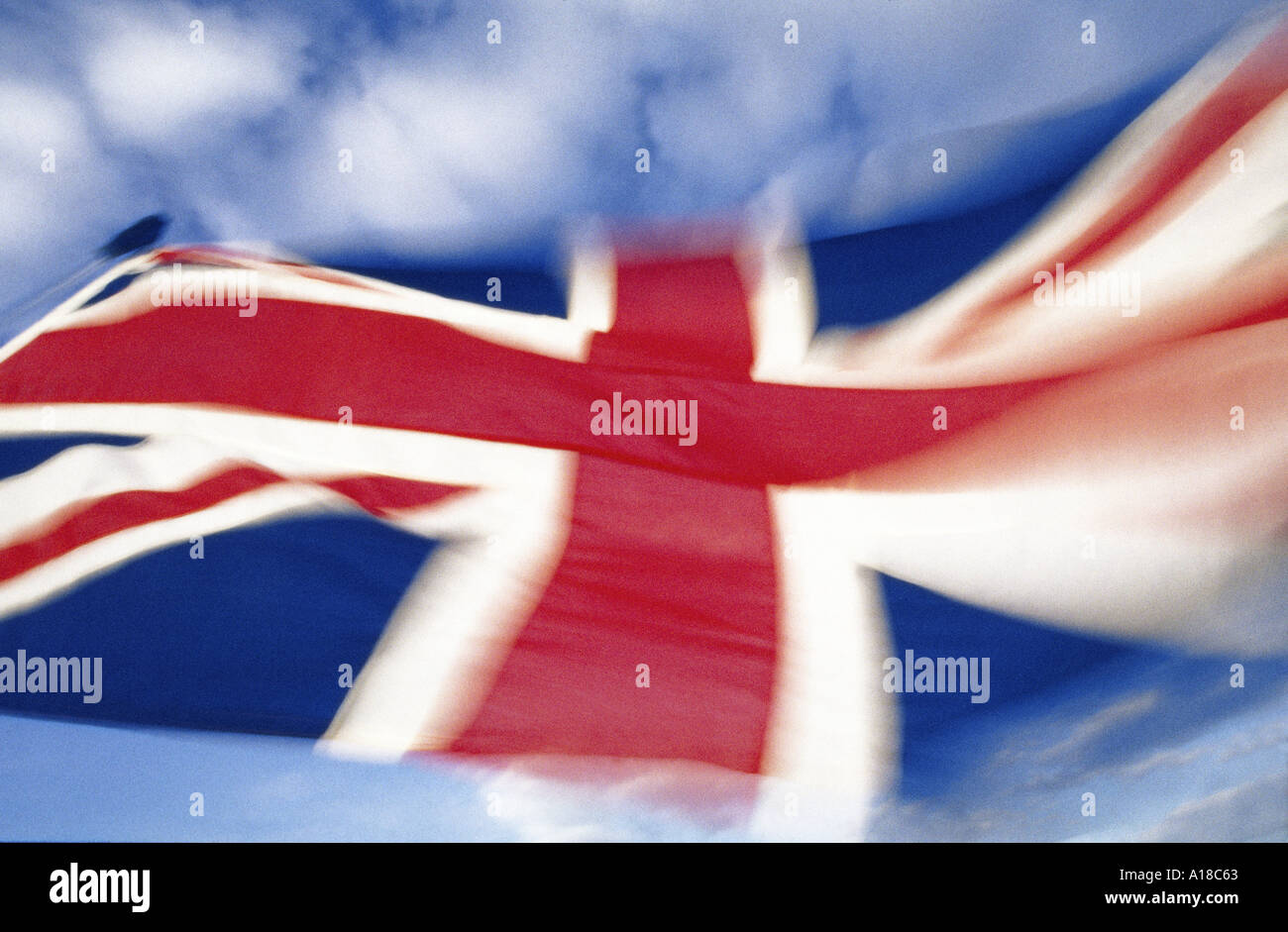 Unione bandiera del Regno Unito chiamato talvolta quando su una nave la Union Jack Foto Stock