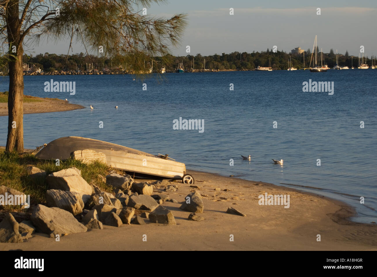 Gommoni sulla spiaggia di Iluka Nuovo Galles del Sud Foto Stock