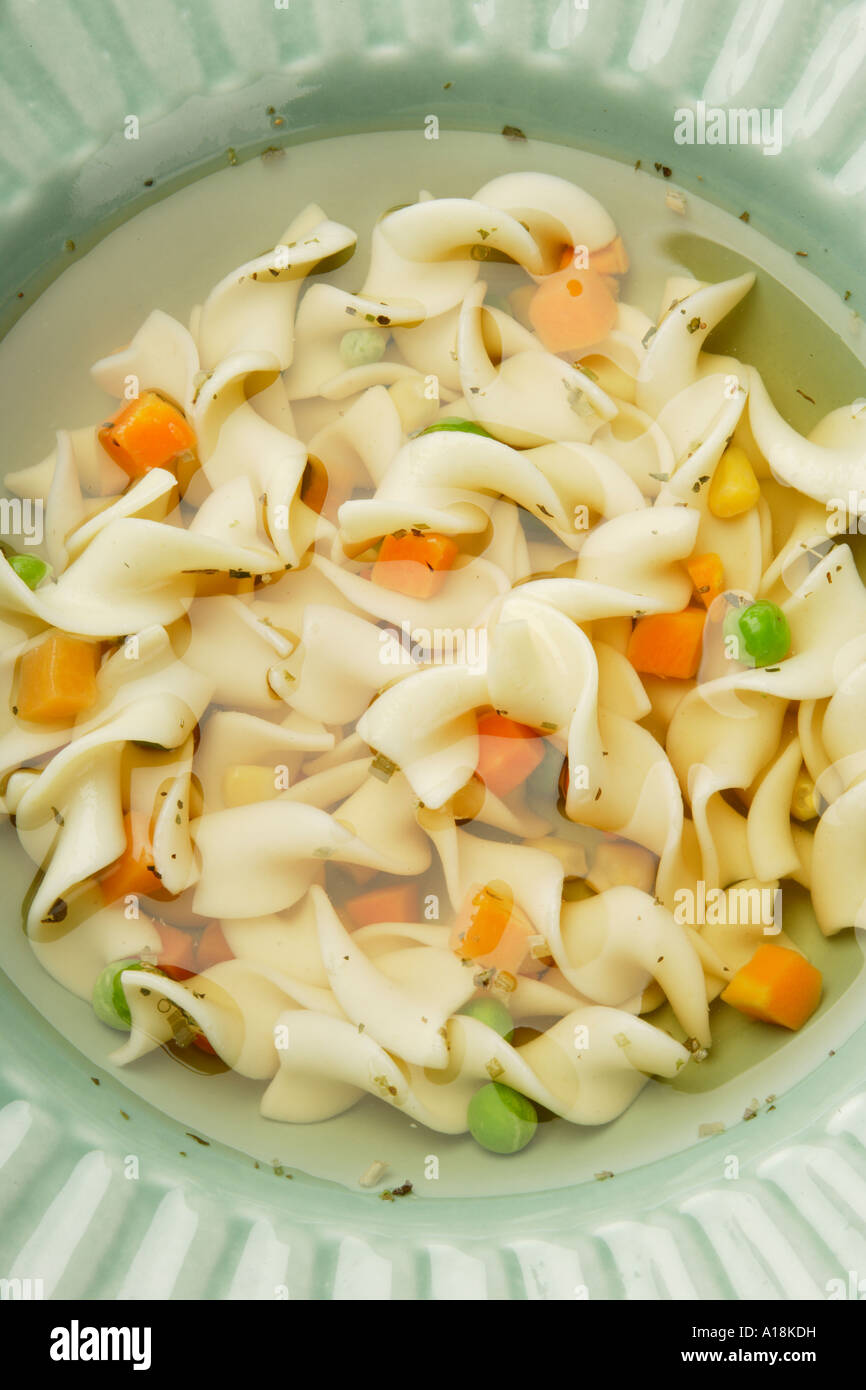 Zuppa di pollo Foto Stock