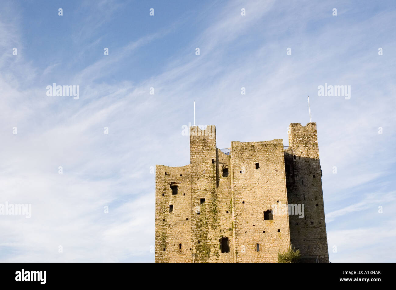 Castello di Trim nel paese di Meath, Irlanda Foto Stock