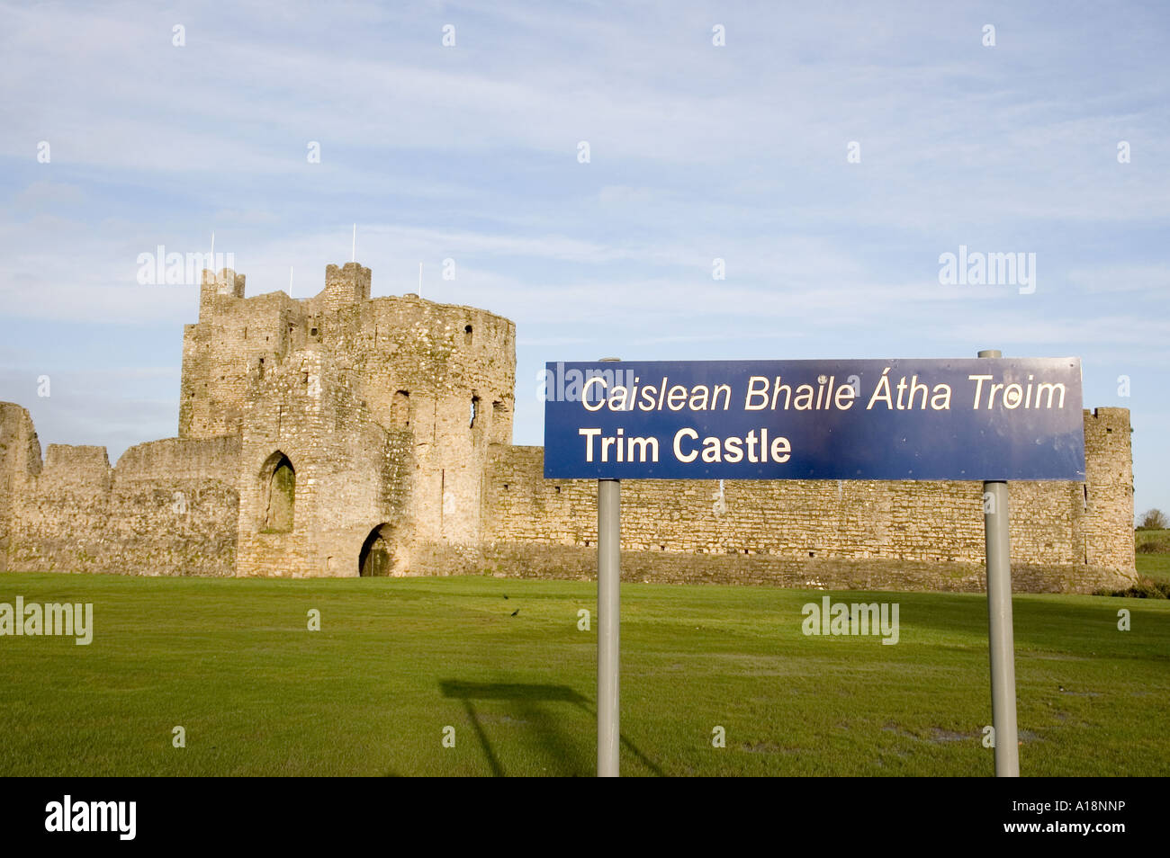 Castello di Trim nella contea di Meath in Irlanda Foto Stock