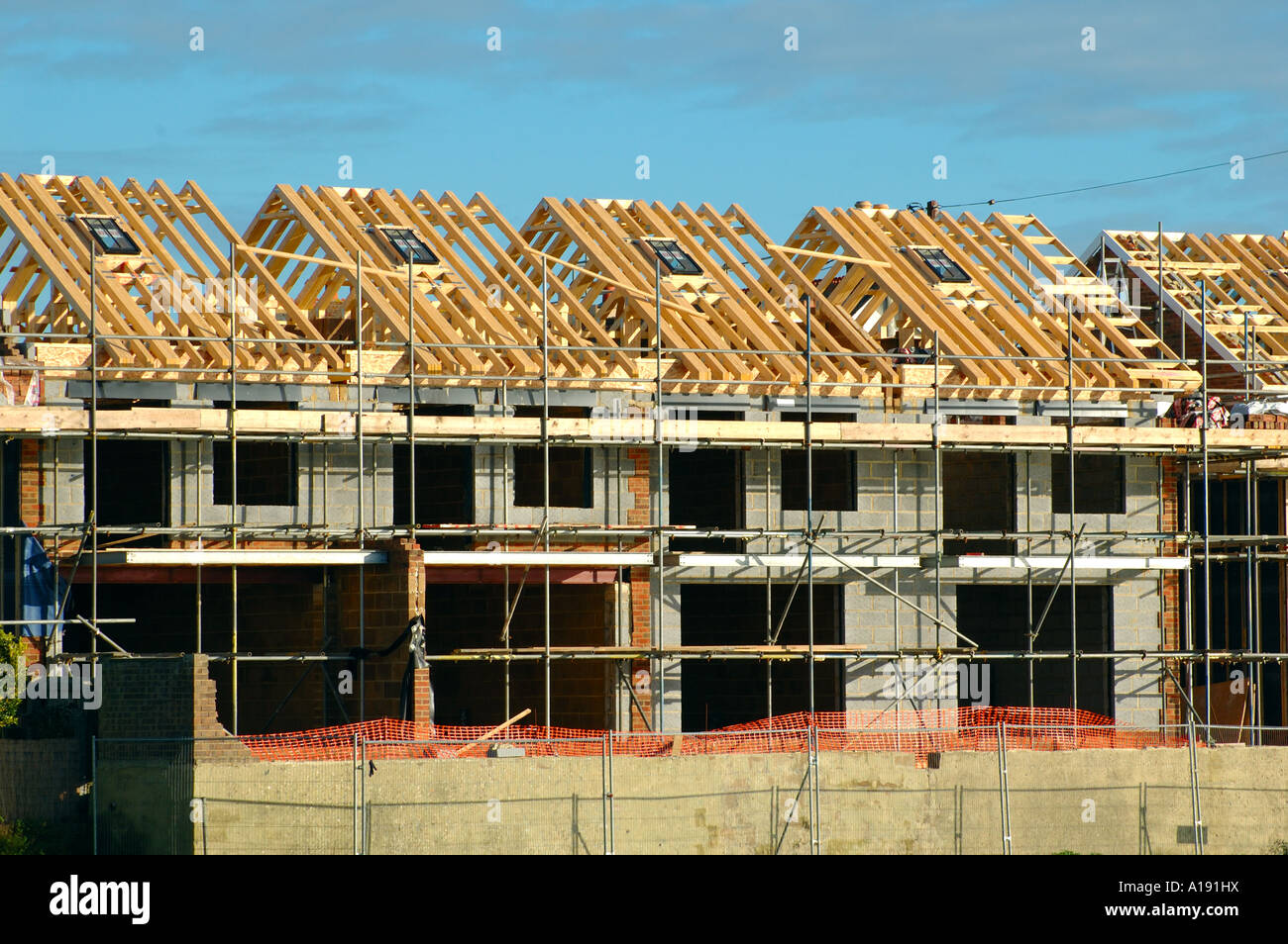 Costruzione casa, Yarmouth, Isle of Wight, England, Regno Unito, GB. Foto Stock