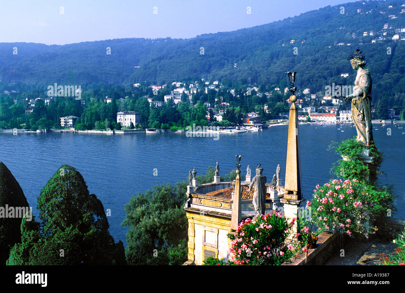 Charles Borromée giardini isola bella lago Maggiore Italia Foto Stock