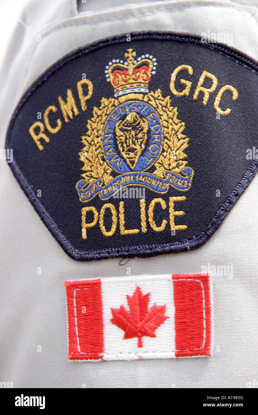 Patch del Royal Canadian polizia montata Foto Stock