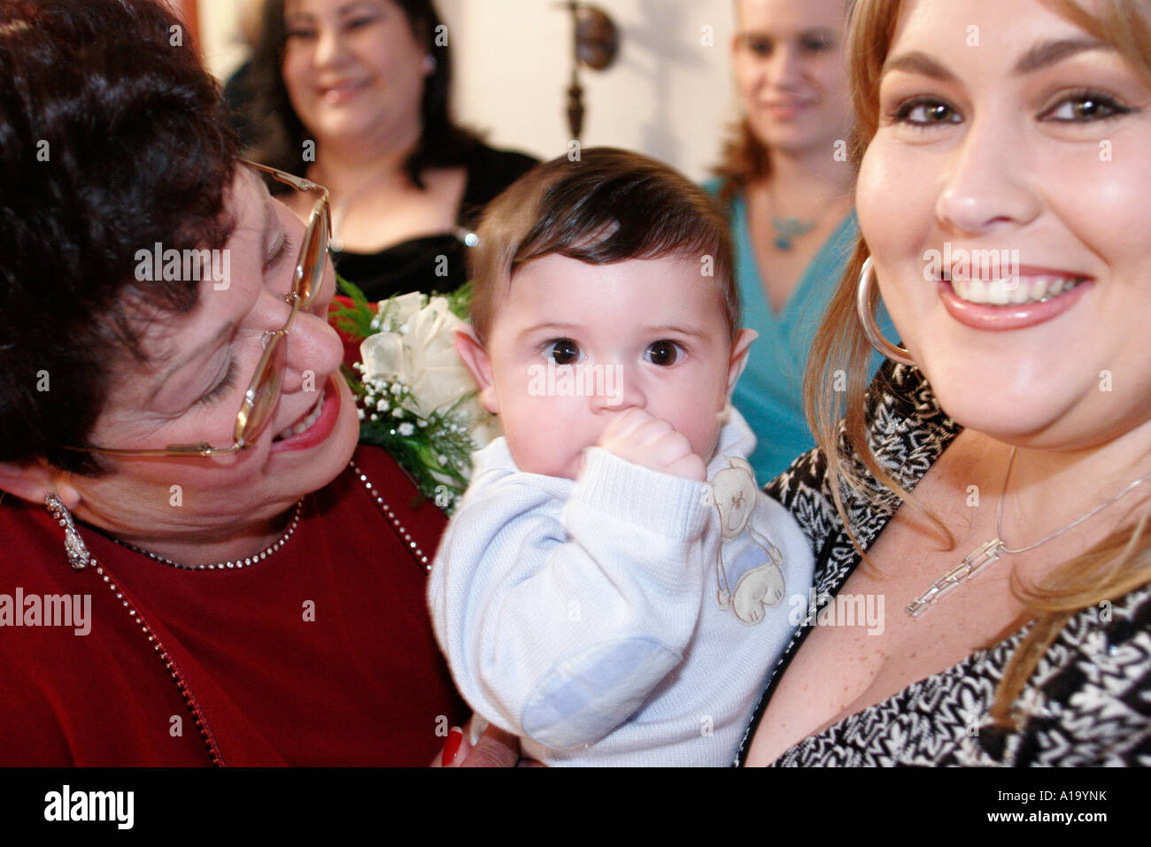 Miami Florida,matrimonio,evento,matrimonio,casa,casa case casa case residenza,residenza,cortile,testimone di Geova,Immig etnico latino ispanico latino latino latino latino Foto Stock