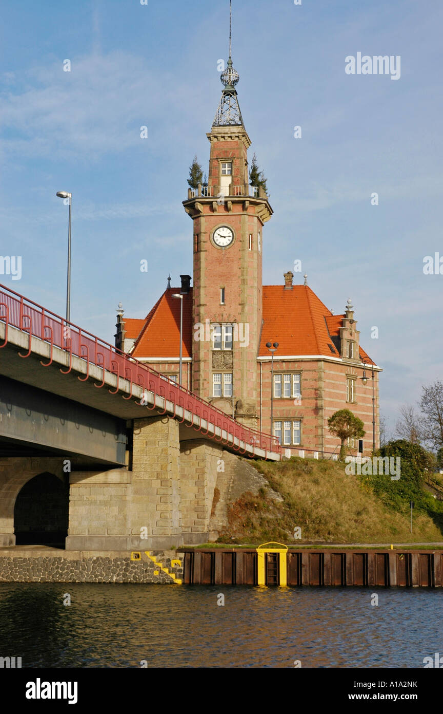 Le autorità portuali, Dortmund, Renania settentrionale-Vestfalia, Germania Foto Stock