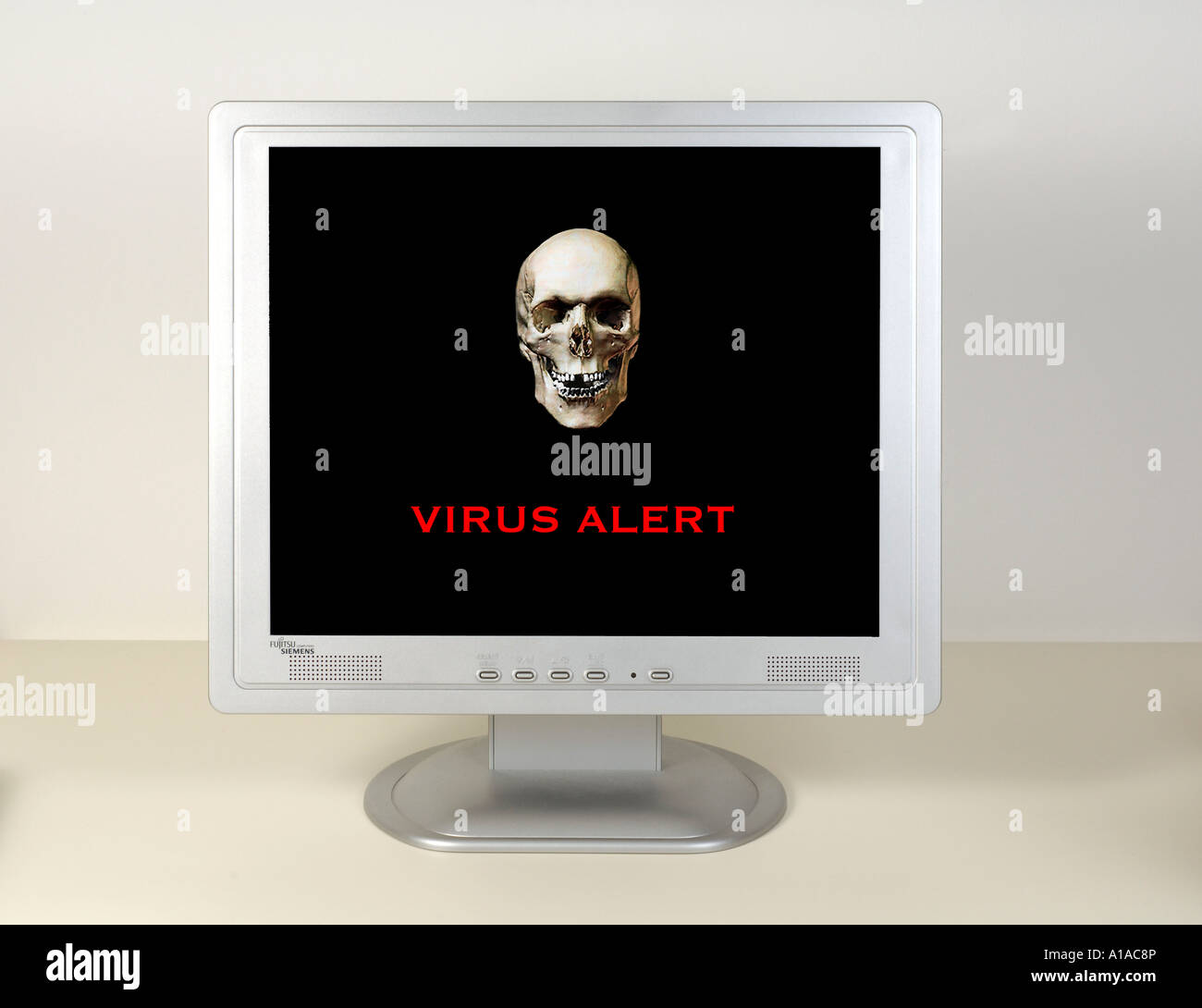 Allarme Virus (Inglese) Foto Stock
