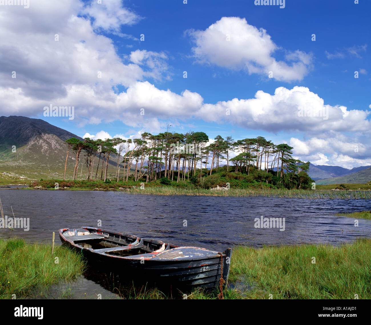 Derryclare Lake, Co. Galway Irlanda Foto Stock