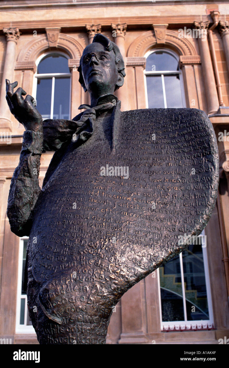 W B Yeats scultura città di Sligo Irlanda Foto Stock