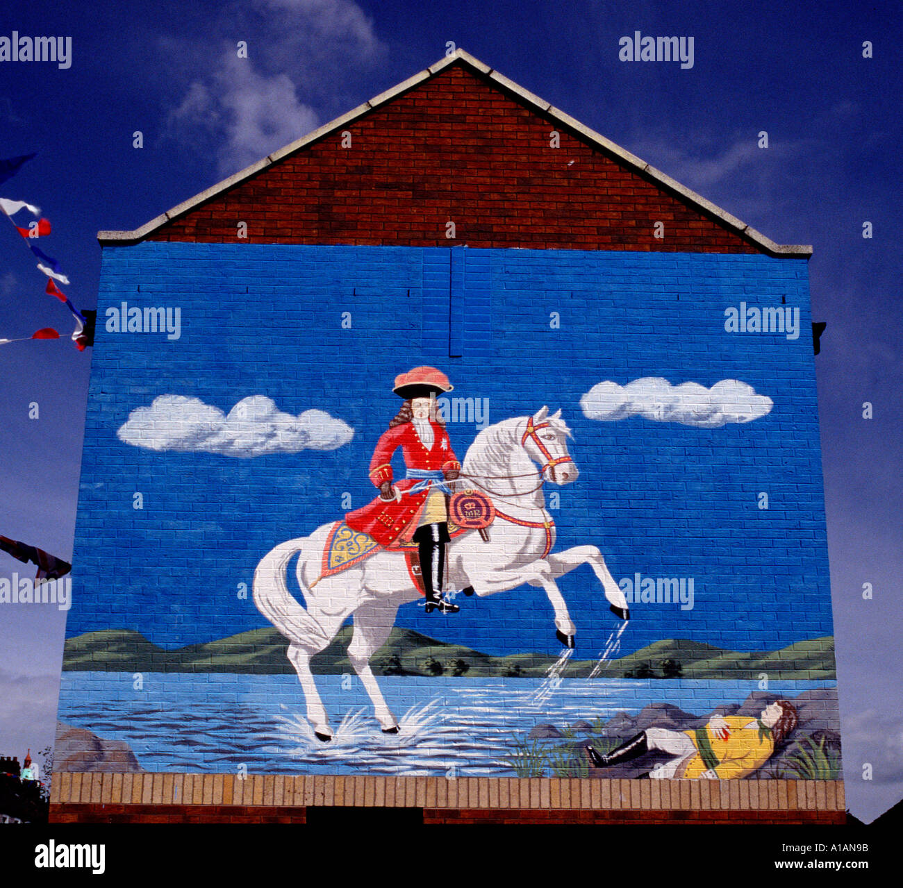 Murale lealisti Belfast Irlanda del Nord Foto Stock