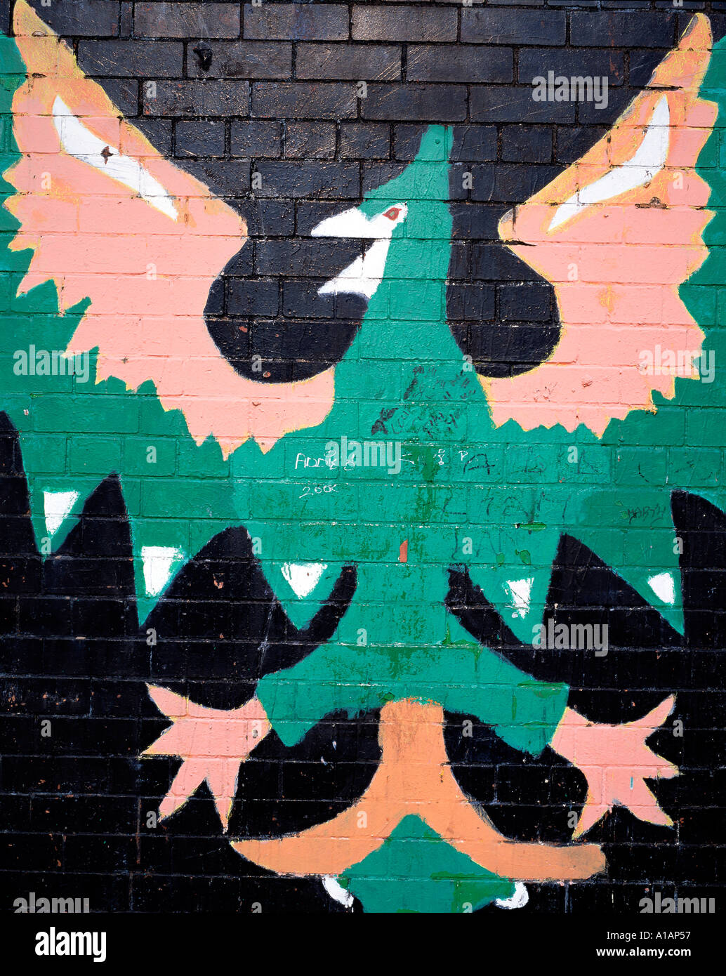 Murale repubblicano Falls Road West Belfast Irlanda del Nord Foto Stock