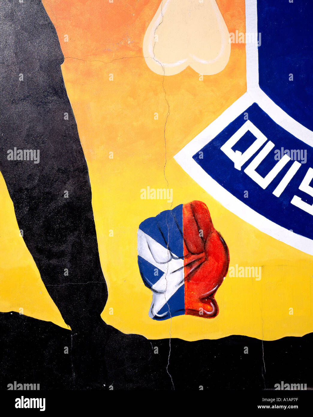 Murale lealisti West Belfast Shankhill Foto Stock