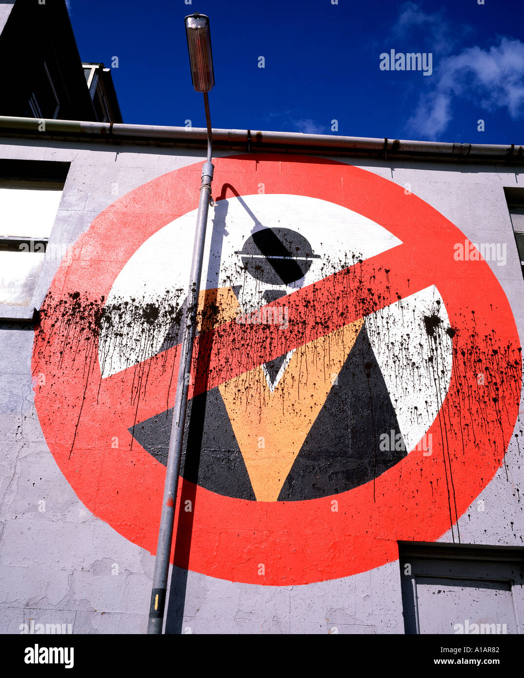 Murale repubblicano Belfast Irlanda del Nord Foto Stock