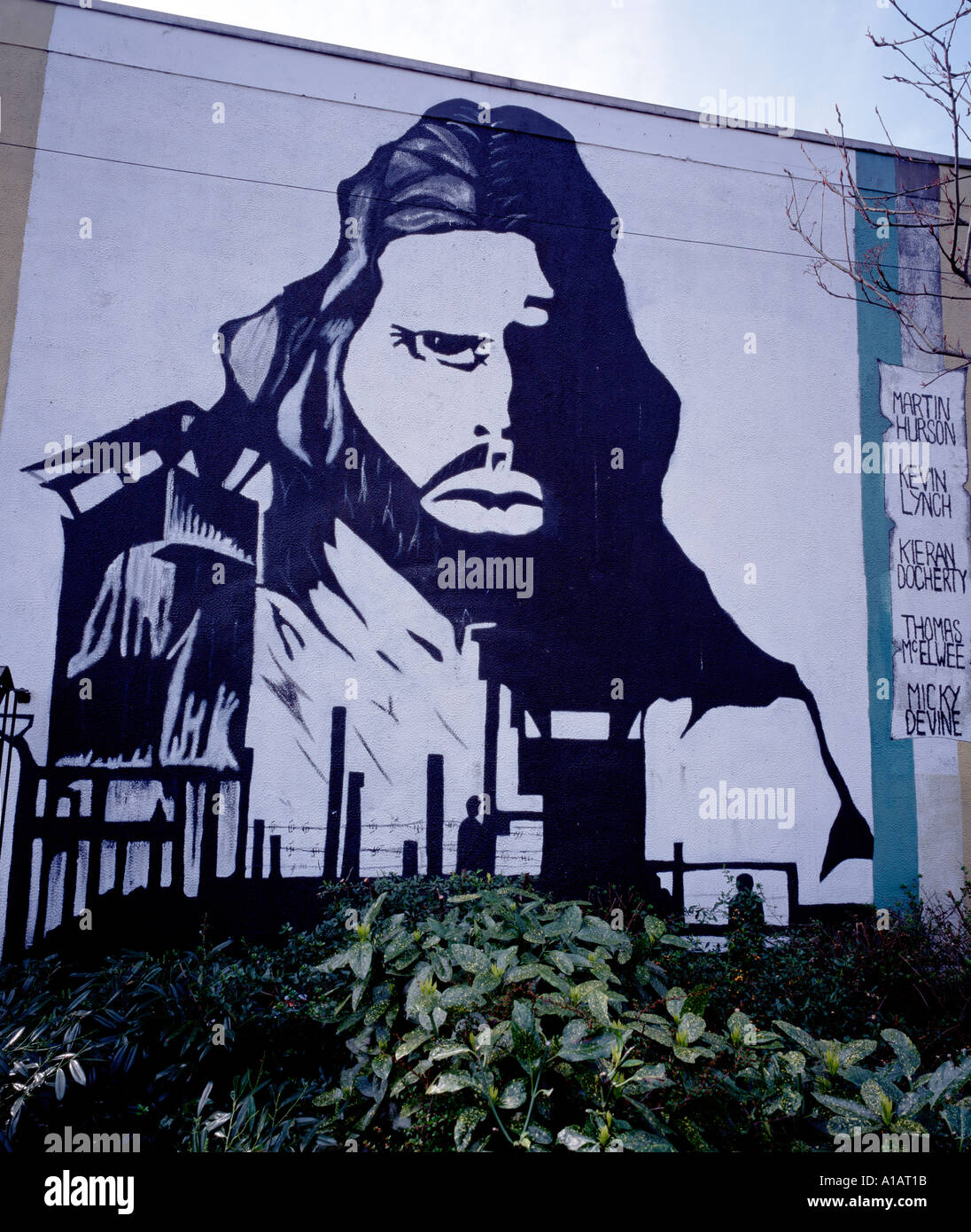 Murale repubblicano Belfast Irlanda del Nord Foto Stock