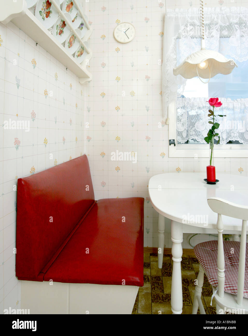 Cucina retrò interno Foto Stock