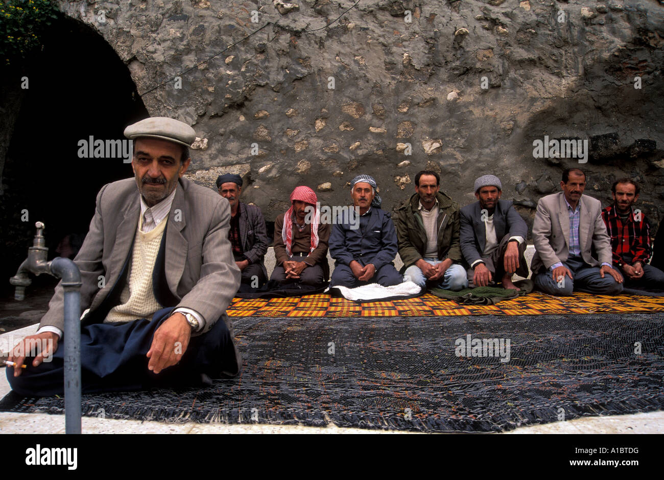 Locale uomini curda in Turchia Cizre Foto Stock