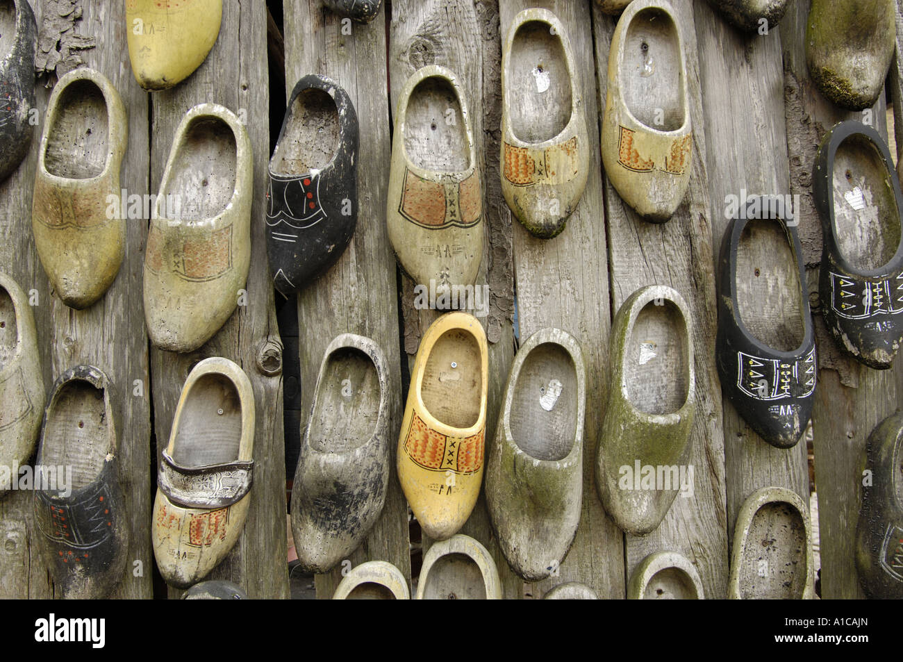 Colletion di tutti gli zoccoli di legno, Paesi Bassi Foto Stock