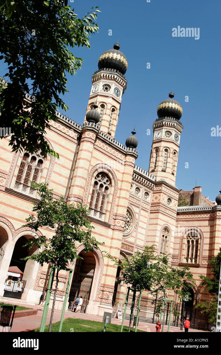 La Grande Sinagoga di Budapest Ungheria Foto Stock