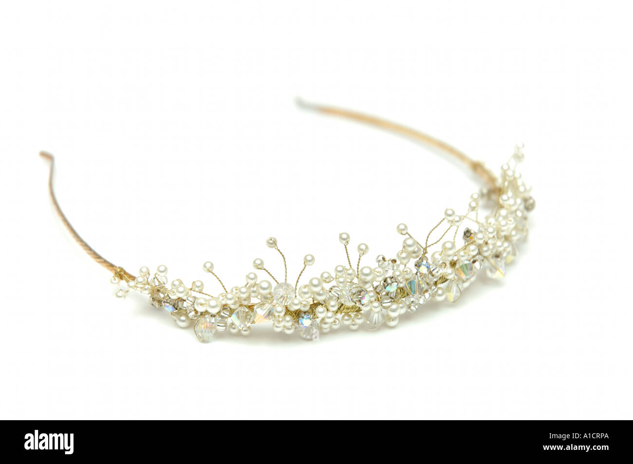 Diadema di perle Foto Stock