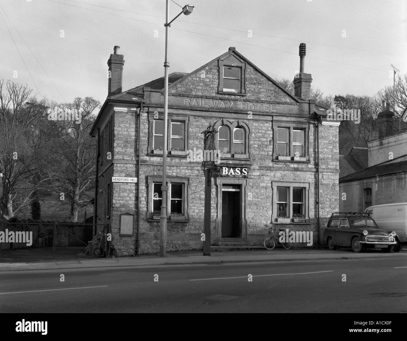 Railway Hotel Yeovil somerset Inghilterra pre 1973 in 6x6 n. 0022 Foto Stock