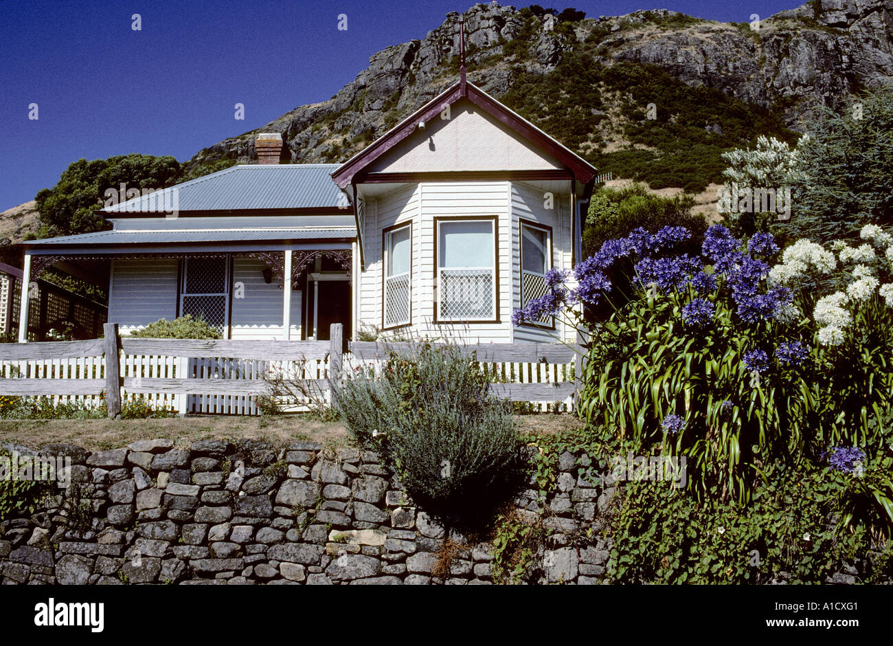 Weatherboard Stanley House Northwest Tasmania Australia Foto Stock