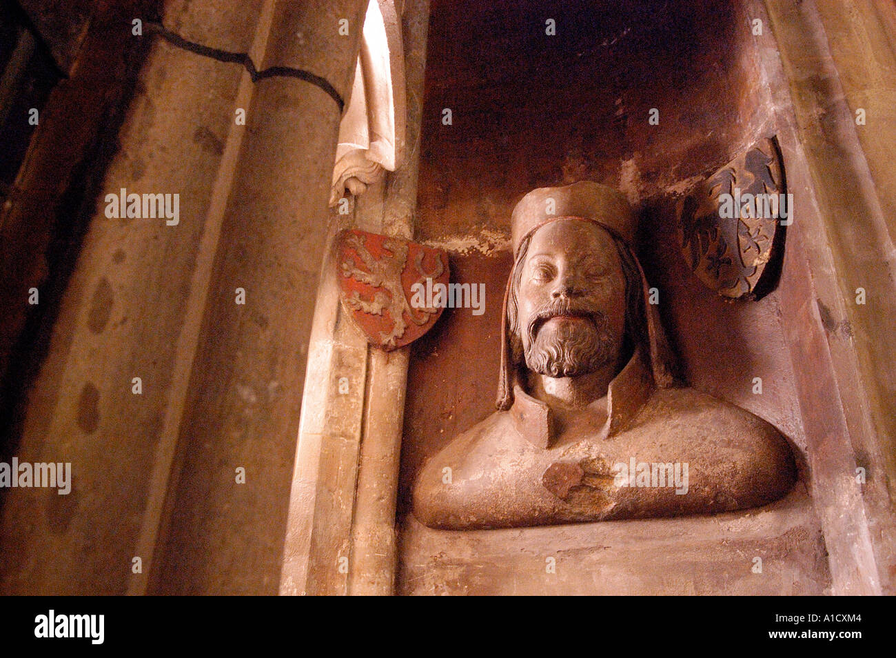 Interno della cattedrale di San Vito Hradcany Castle Repubblica Ceca Praga. Sacro Romano Imperatore e Re di Boemia Carlo IV. Karel IV Foto Stock