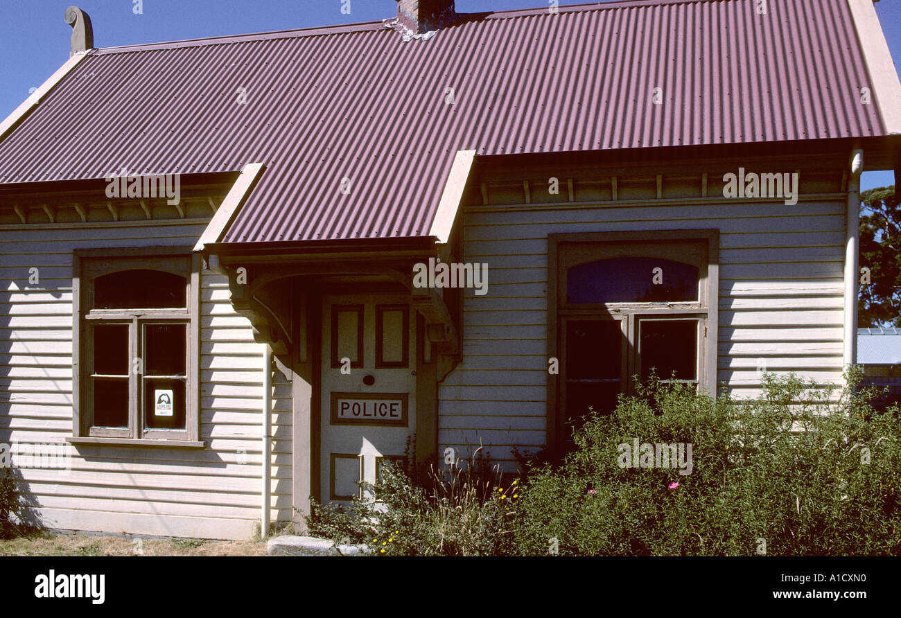 Vecchia Stazione di polizia Strahan Tasmania Australia Foto Stock