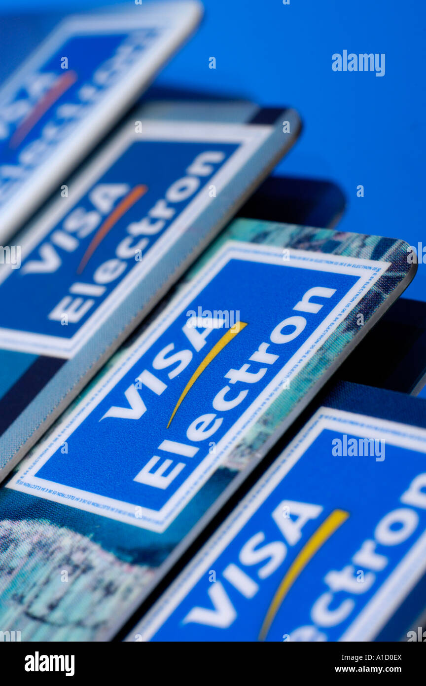 Carte di credito Foto Stock