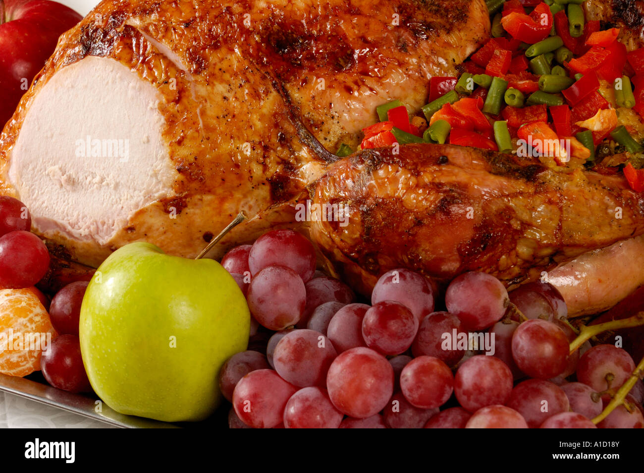 Arrosto di tacchino Foto Stock