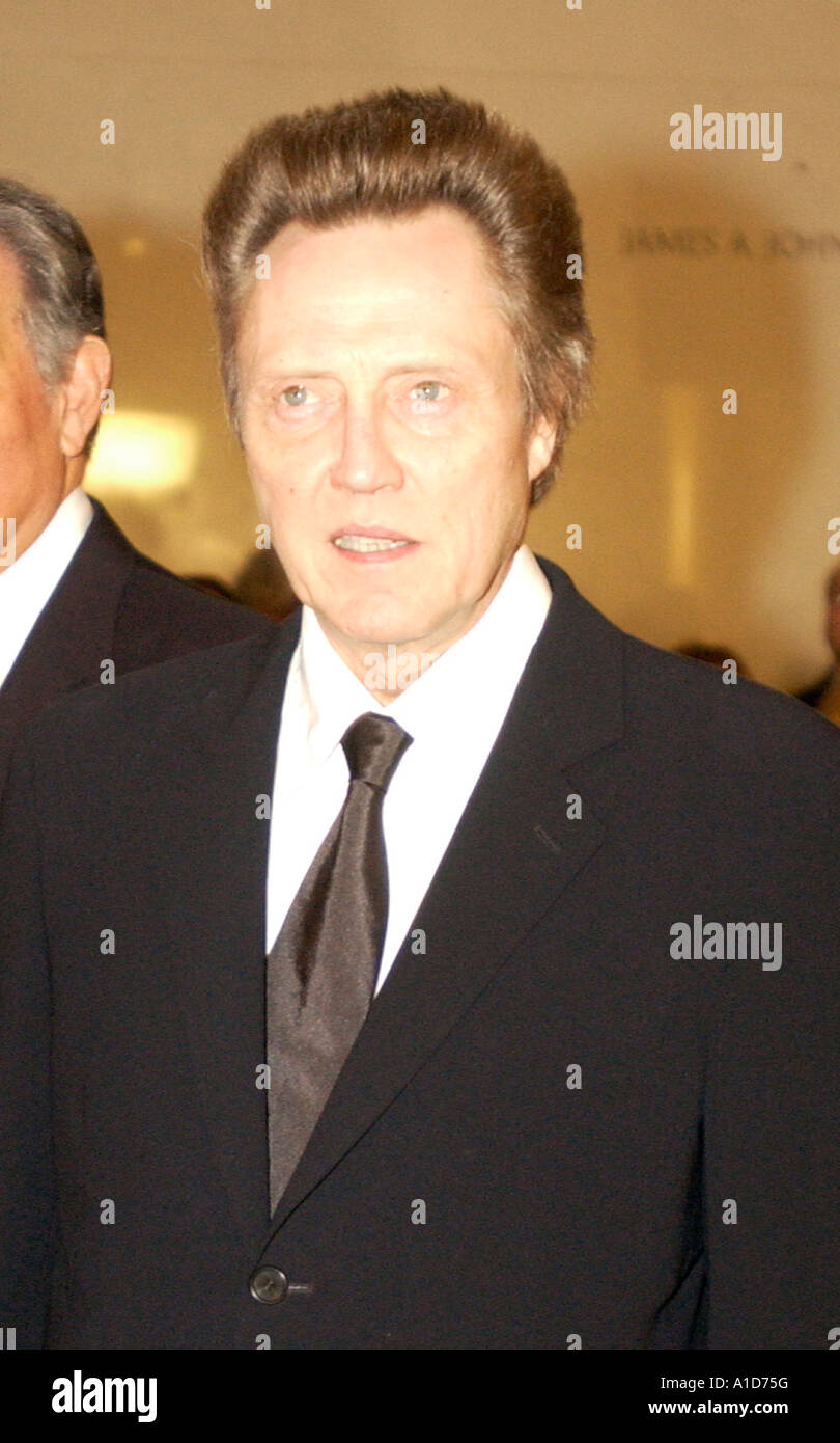 Christopher Walken arriva al settimo annuale di Mark Twain Prize Washington D C. Foto Stock