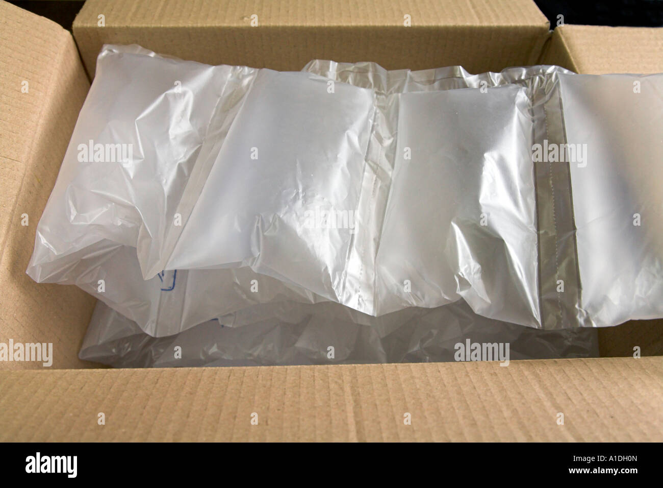 Riempite di aria cuscini per imballaggi di protezione Foto Stock