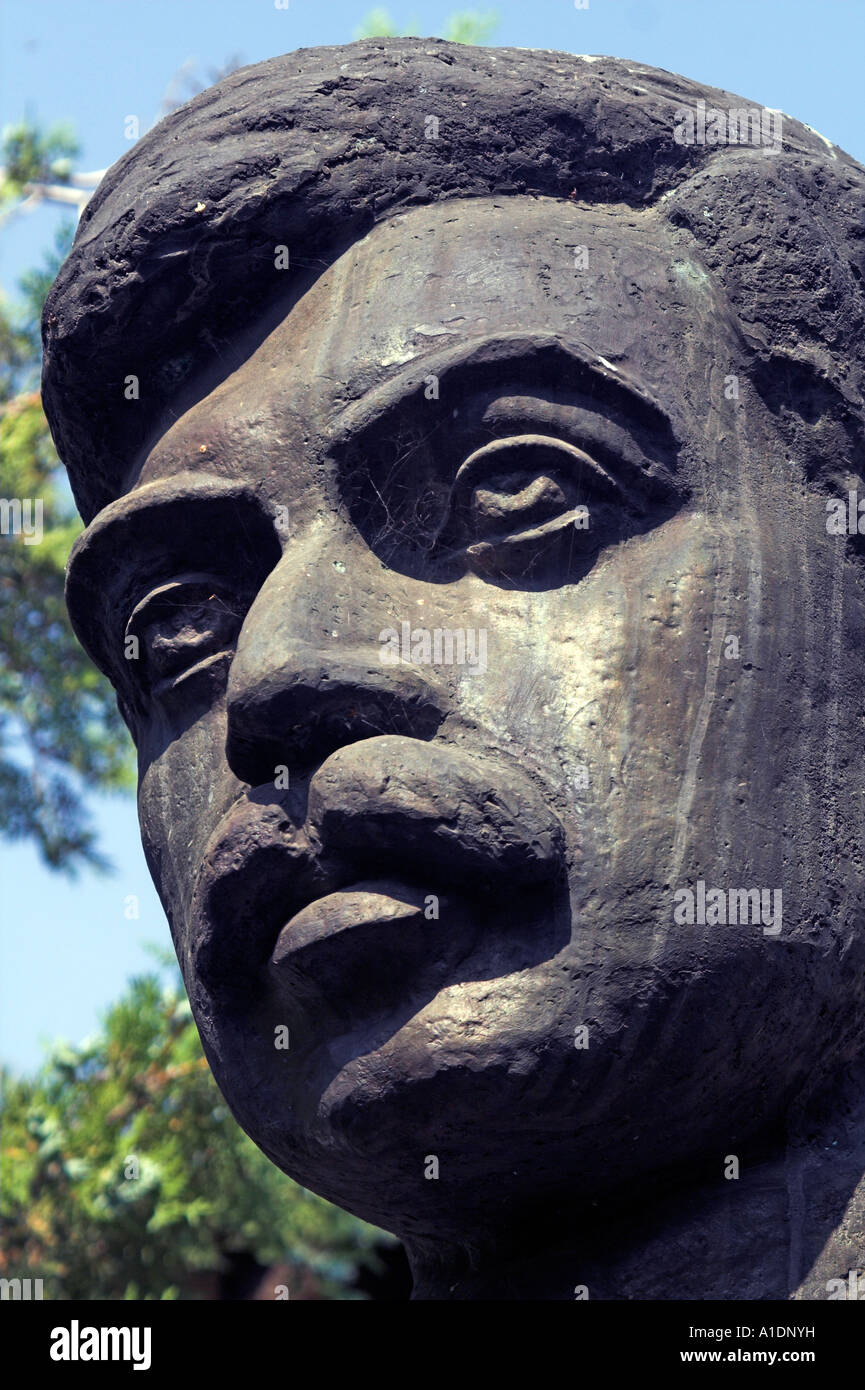 Statua di dettaglio Peyo Yavorov Foto Stock