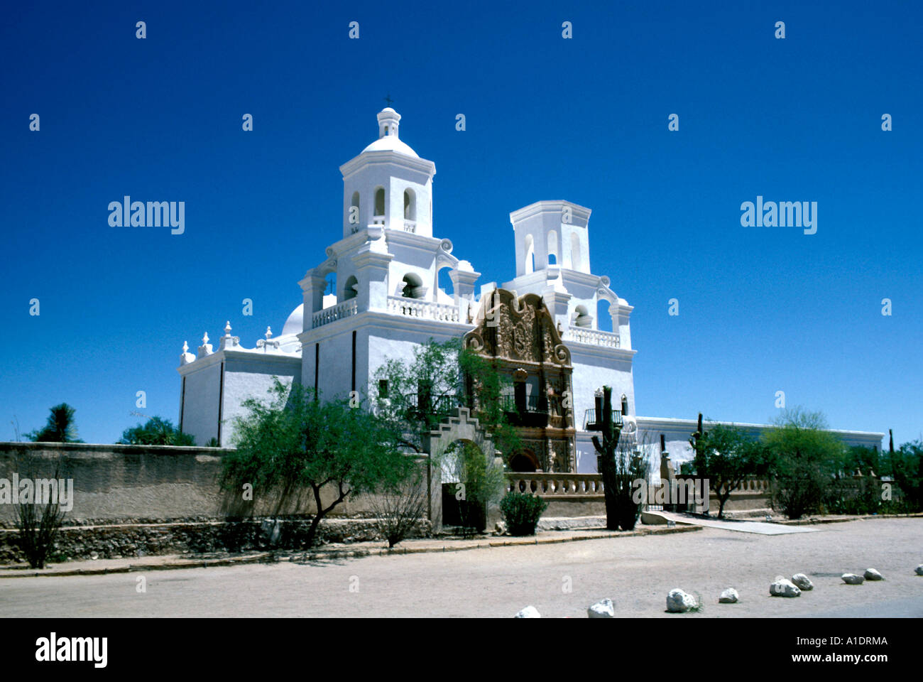 Arizona Tucson San Xavier del Bac missione Foto Stock