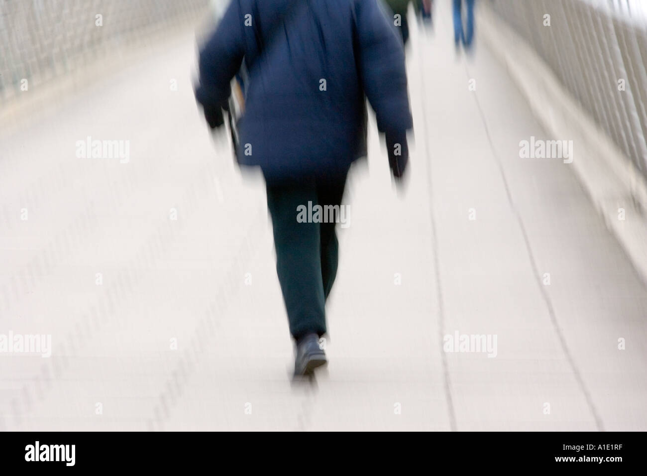 Commuter in Londra England Regno Unito Foto Stock