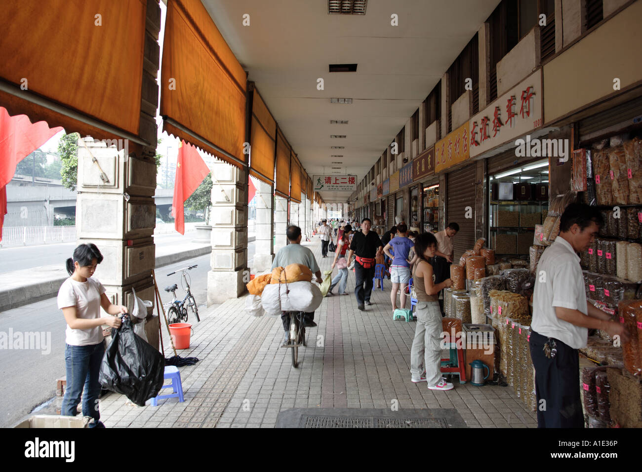 Guangzhous mercato Qingping Cina Foto Stock