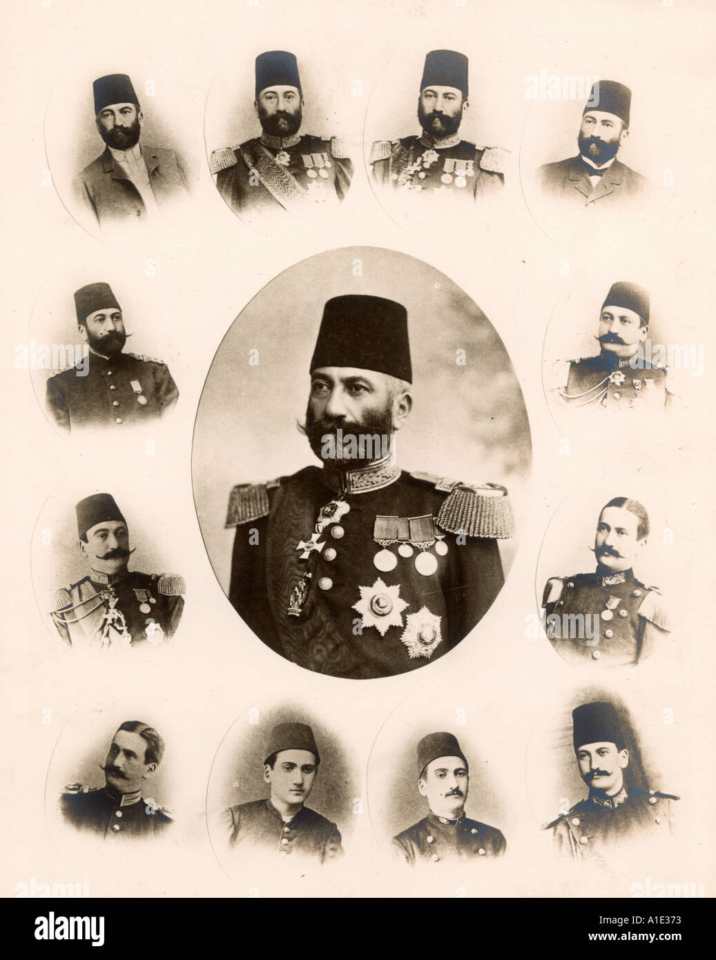 Ali Riza Pasha a varie età Foto Stock