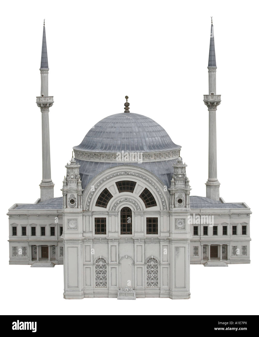 Il Dolmabahce-moschea come un modello in miniatura, Turchia Foto Stock