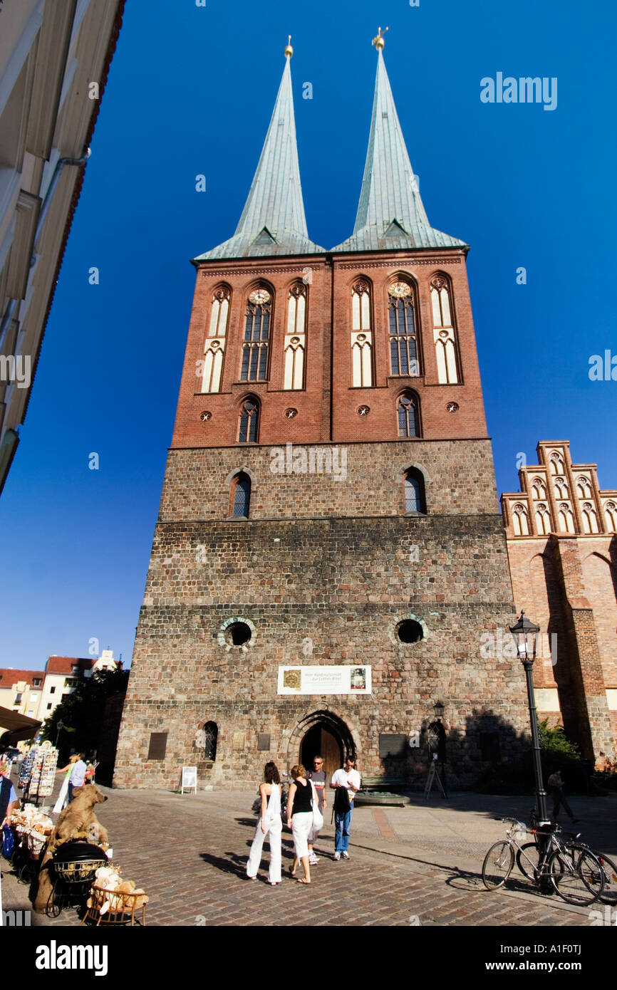Il centro di Berlino chiesa di San Nicola Foto Stock