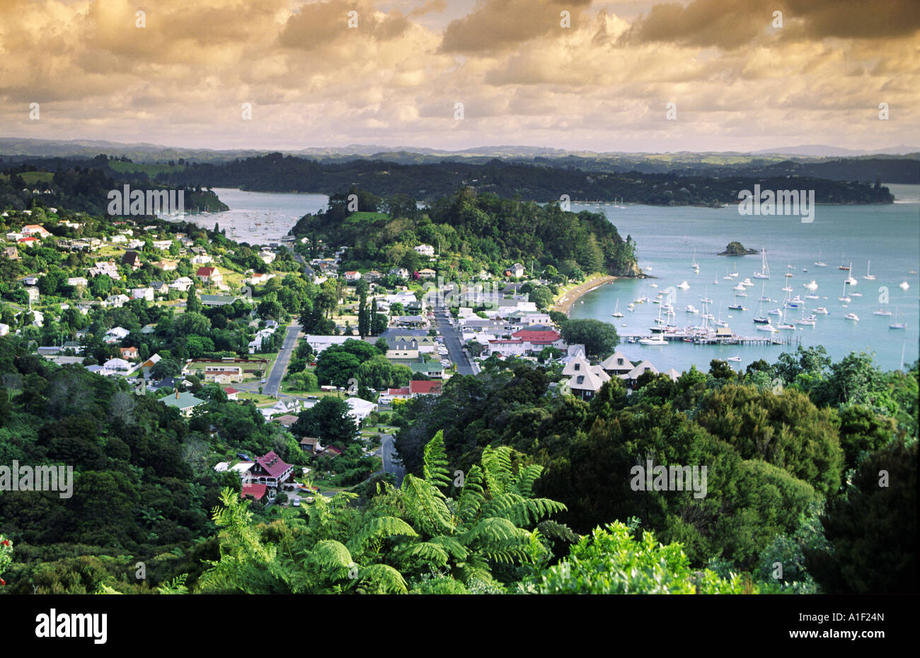 Nuova Zelanda Bay of Islands Russel Foto Stock