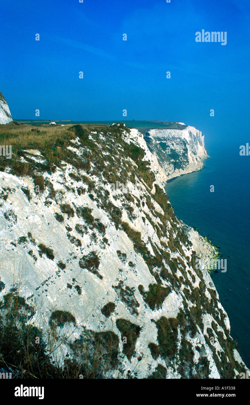 Le Bianche Scogliere di Dover Kent England Foto Stock