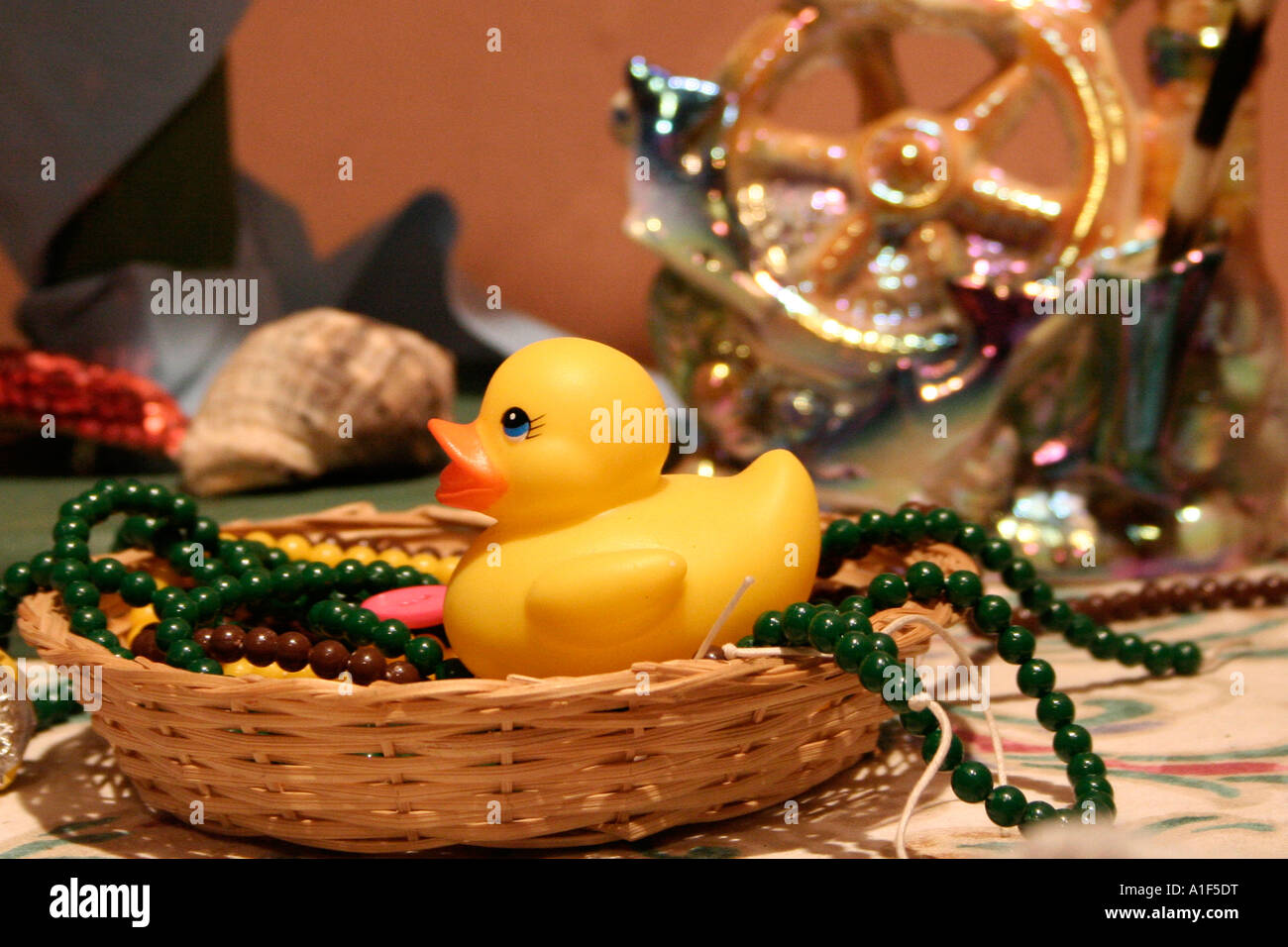 Anatra di gomma Foto Stock
