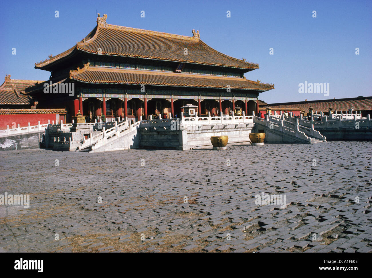 Edificio civile nella Città Proibita di Pechino Cina G Corrigan Foto Stock