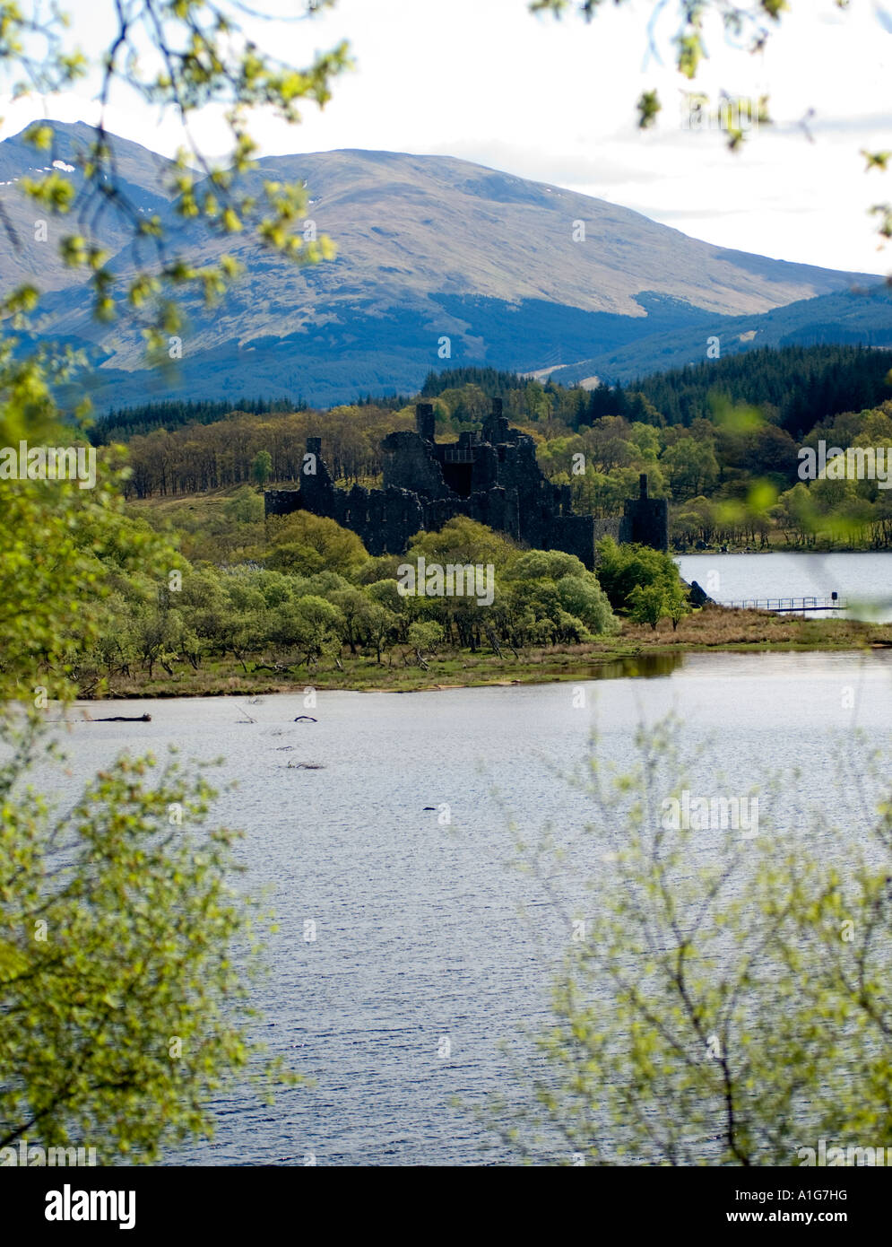 Kilchurn Castle a Loch Awe Scotland Regno Unito Foto Stock