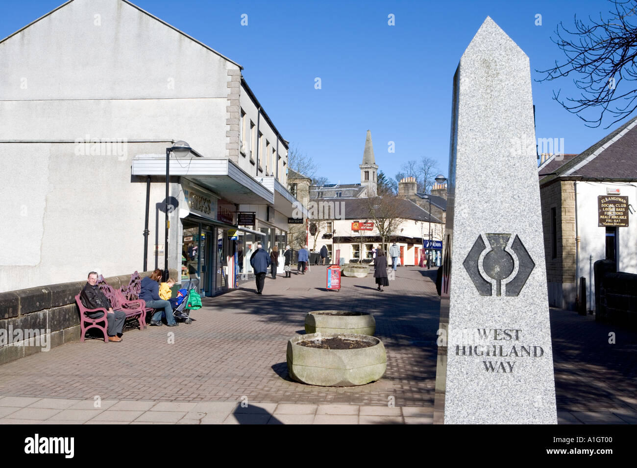 MILNGAVIE VILLAGE vicino a Glasgow Foto Stock