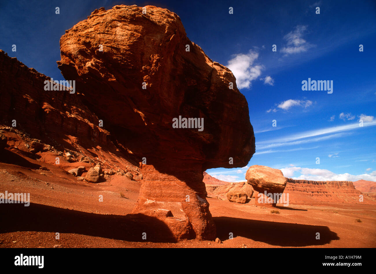 Insolite formazioni rocciose di fecce Ferry Arizona Foto Stock