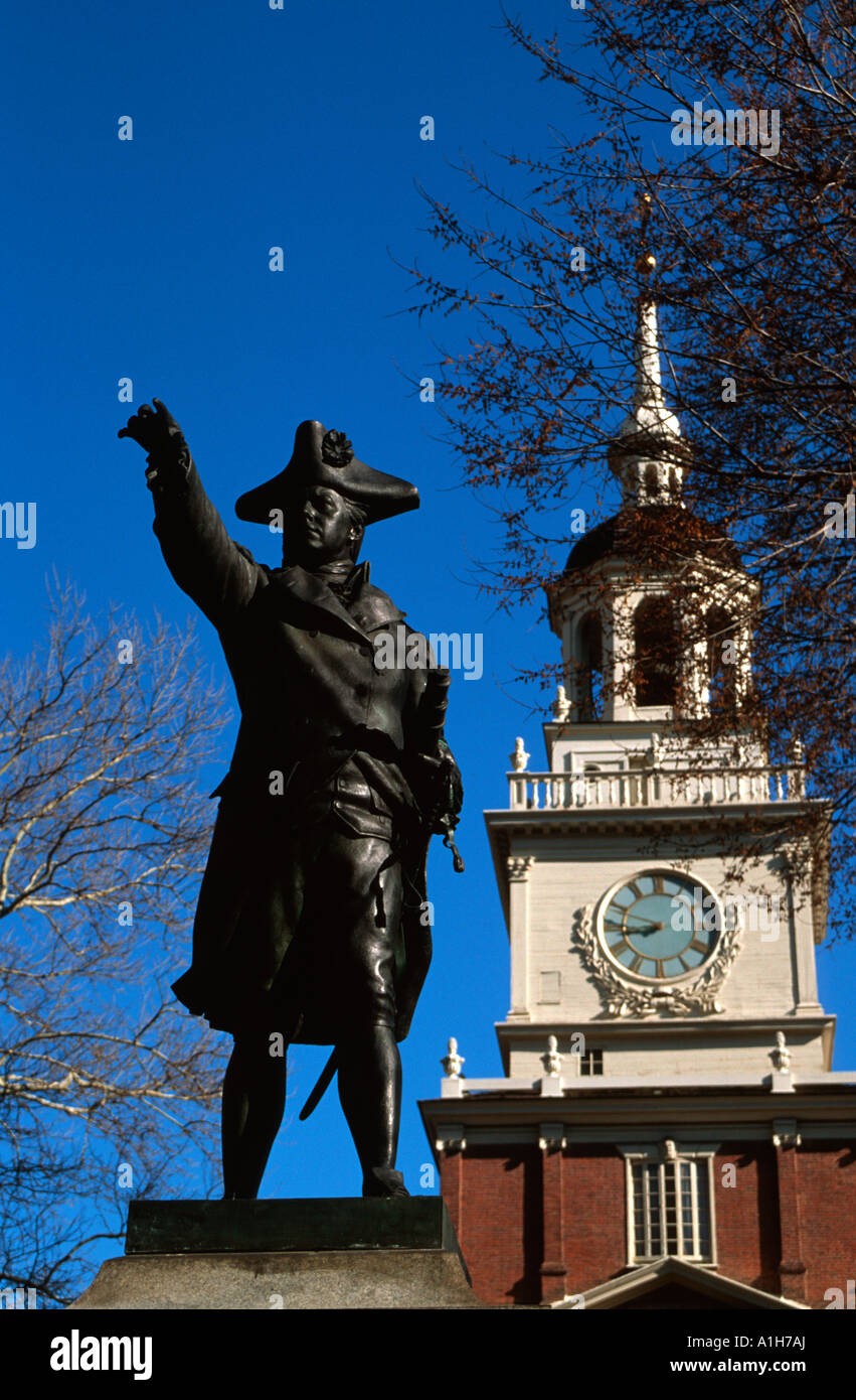 Independence Hall di Filadelfia in Pennsylvania Foto Stock