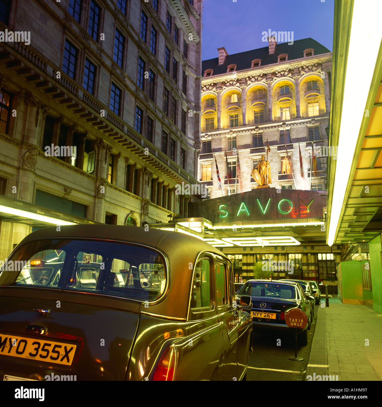 Il Savoy Hotel The Strand London UK Europa Foto Stock